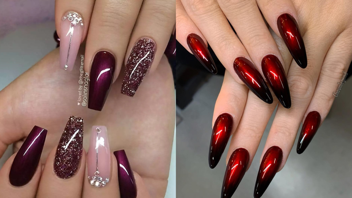 27 Irresistible Red Wine Nail Designs Perfect for Winter