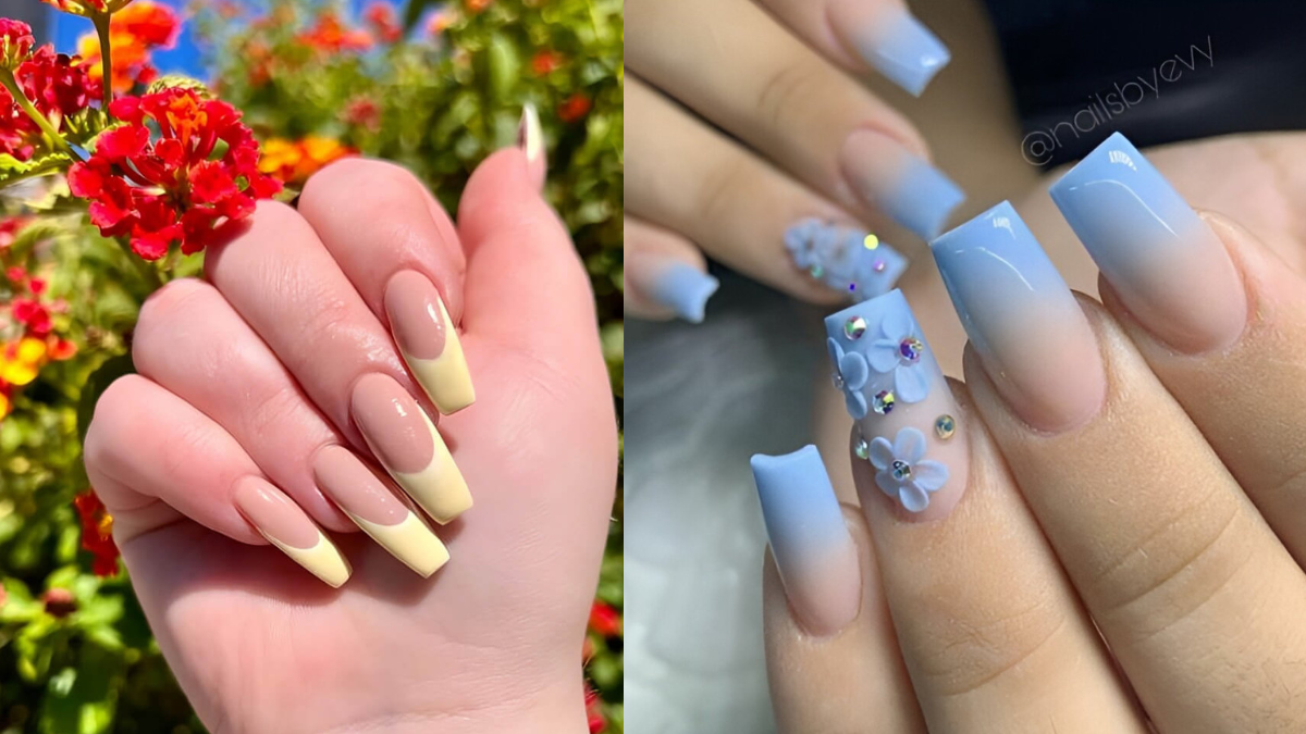 50 Showstopping Square French Tip Nails Too Hot To Handle