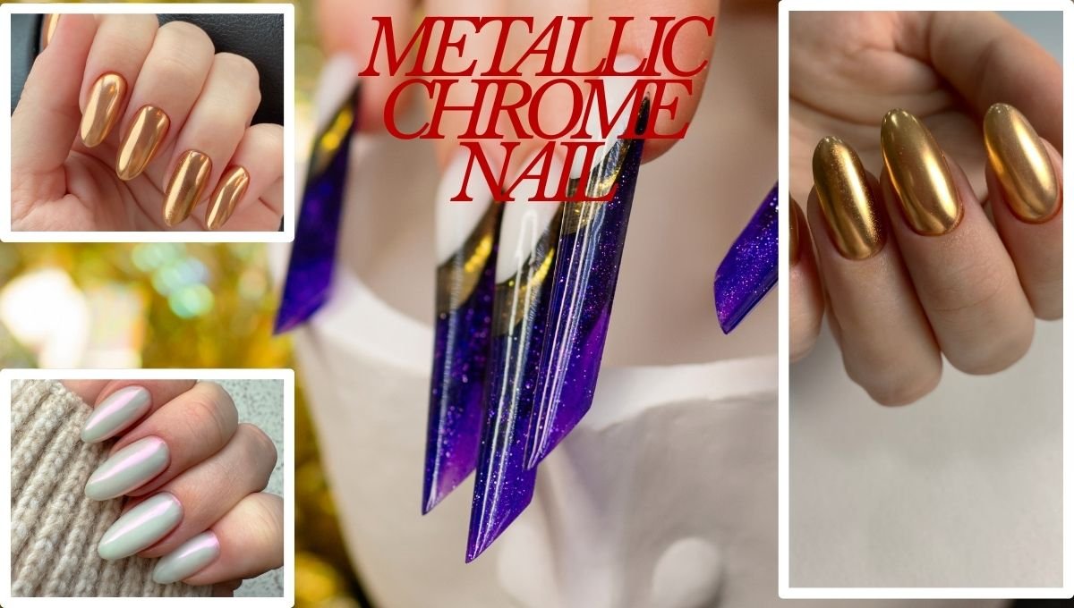 Metallic Chrome Nail