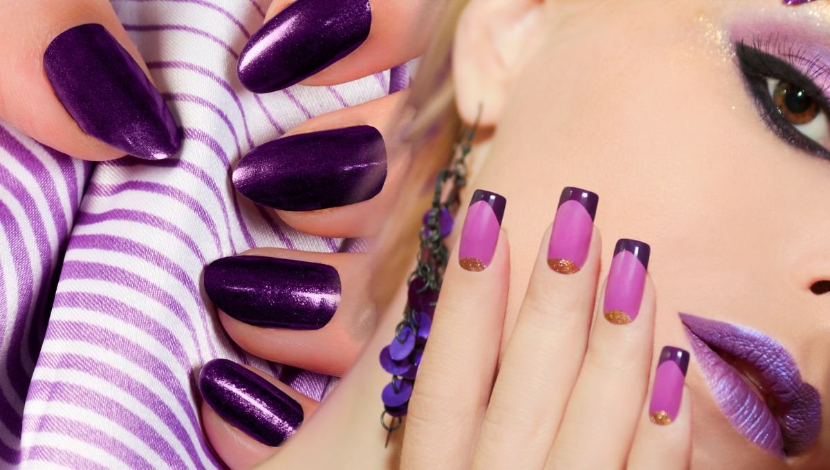 18 Dark Purple French Manicures For A Regal, Moody Twist