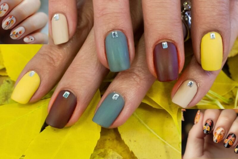 Fall In Love With Blue And Brown Nails, 13 Creative Designs To Try This Season