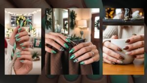 12 Peppermint Mocha Manicures to Try for a Taste of the Seasons Sweetest Nail Trend