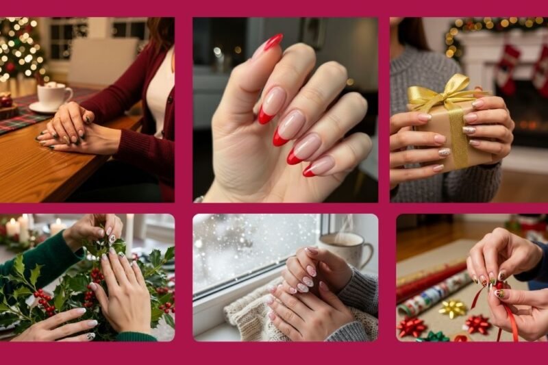 Holiday French Nail Ideas for a Fresh and Festive Look