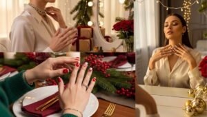 22 December Nail Ideas To Try – Bow Manis, Icy Chrome Tips, and More