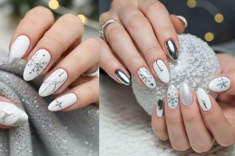 30 Elegant White Christmas Nail Designs That Never Go Out Of Style — See All