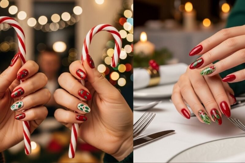 Trendy 22 Holly Nail Art Ideas For Cozy Christmas Manicure — See Styles