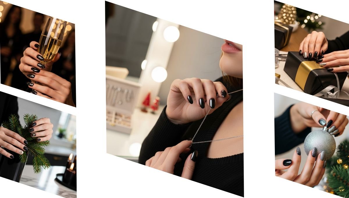 Unique Black Christmas Nail Ideas for a Stylish Winter Vibe — View All Designs