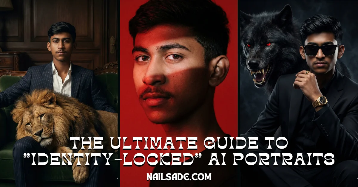 Comparison of a real reference photo and an ultra-realistic AI generated portrait using Identity Lock prompts on Google Gemini and Nano Banana in 2026